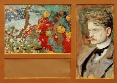 En Saga - Fantastyczny pejzaż z portretem Jeana Sibeliusa autorstwa Akseli Valdemar Gallen Kallela
