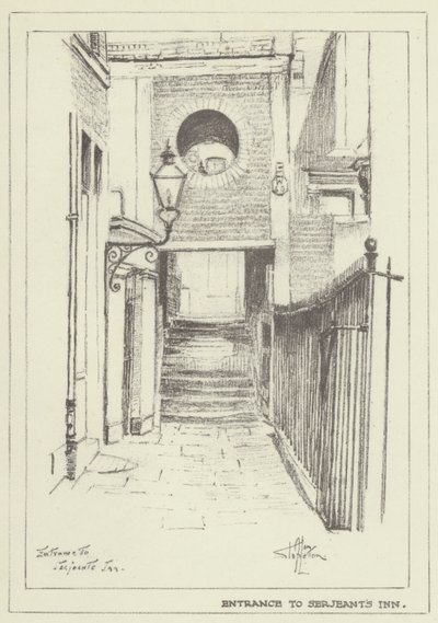 Wejście do Serjeants Inn autorstwa Alan Stapleton