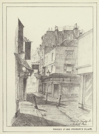 Kingly Street i Fouberts Place autorstwa Alan Stapleton