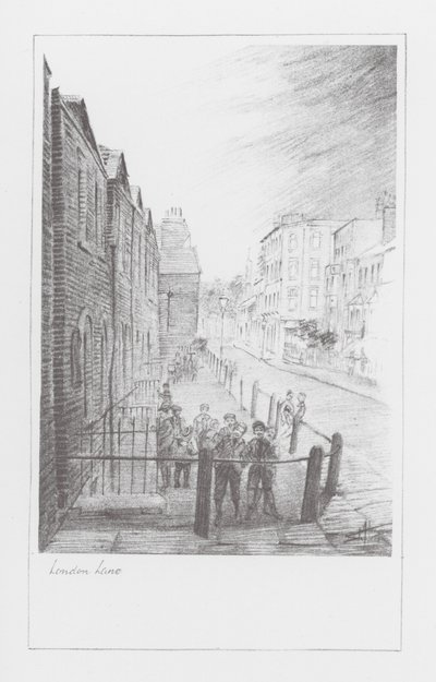 London Lanes: London Lane (litografia) autorstwa Alan Stapleton