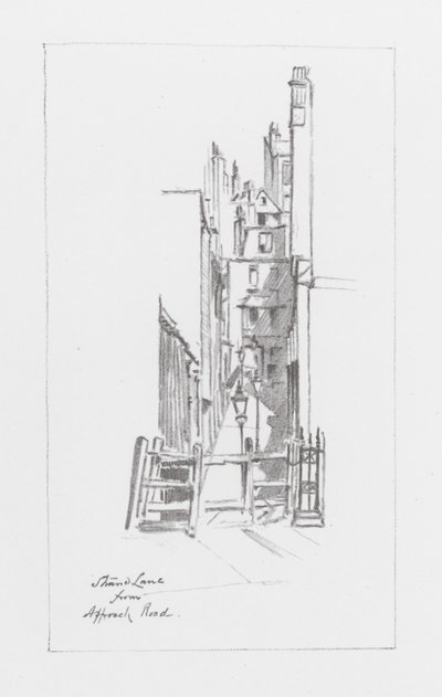 London Lanes: Strand Lane (litografia) autorstwa Alan Stapleton