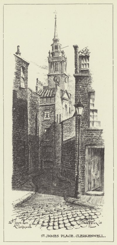 St James Place, Clerkenwell autorstwa Alan Stapleton