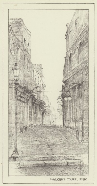 Walkers Court, Soho autorstwa Alan Stapleton