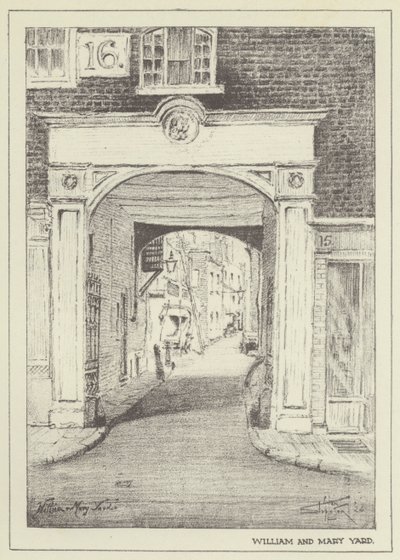 William i Mary Yard autorstwa Alan Stapleton