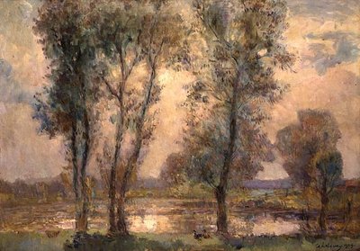 Blisko jeziora autorstwa Albert Charles Lebourg