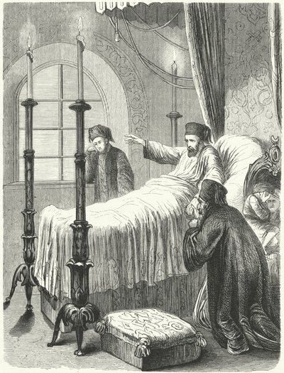 Śmierć osmańskiego sułtana Mahmuda II autorstwa Albert (after) Kretschmer