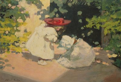 Małe dziewczynki bawiące się autorstwa Albert Andre