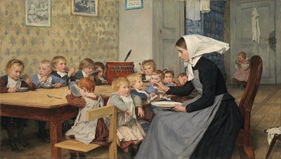 Creche autorstwa Albert Anker