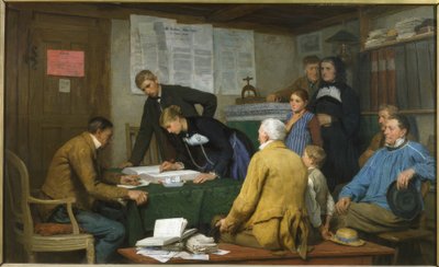 Ślub cywilny autorstwa Albert Anker