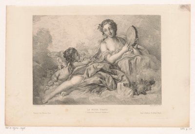 Muse Erato z putto i tamburynem La muse Erato (Kolekcja Richard Wallace) (tytuł na obiekcie) autorstwa Albert Ardail