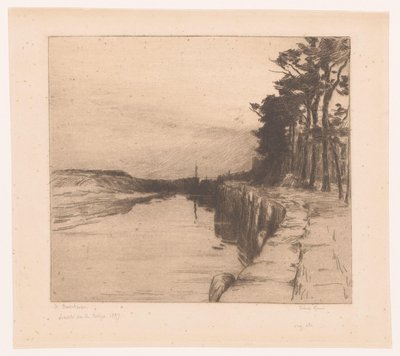 Widok na nabrzeże Vieux quai (tytuł na obiekcie) Stary Port w Veere autorstwa Albert Baertsoen