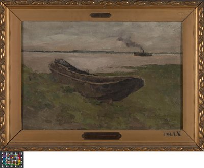 Rzeka Scheldt w Doel autorstwa Albert Baertsoen