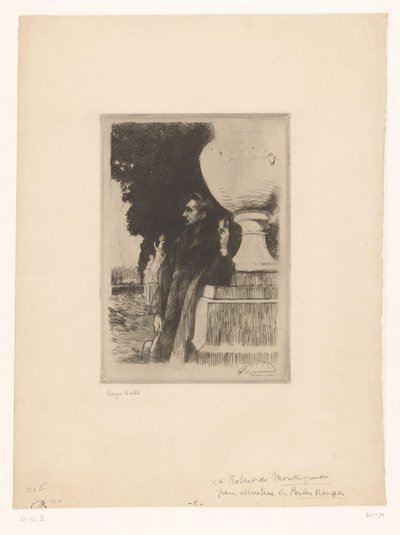 Portret van Roberta de Montesquiou autorstwa Albert Besnard (signed by artist)