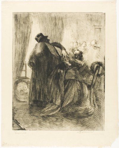 Żałoba, płyta piąta od Woman autorstwa Albert Besnard