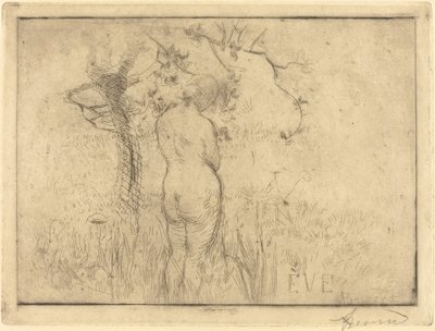 Ewa przed Jabłonią autorstwa Albert Besnard