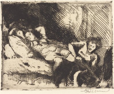 Idąc do łóżka (Le coucher) autorstwa Albert Besnard