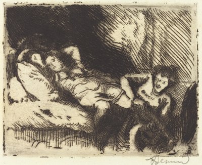 Idąc do łóżka (Le coucher) autorstwa Albert Besnard
