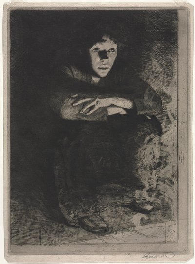 W popiele, 1887. autorstwa Paul Albert Besnard