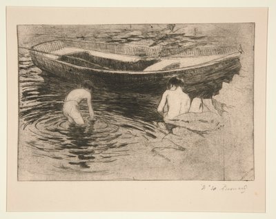 Pływanie ? Talloires (kąpiel w Talloires) autorstwa Albert Besnard