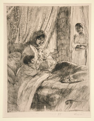 Obiad (lub Szczęśliwego Macierzyństwa) [Lunch (lub Szczęśliwego Macierzyństwa)] autorstwa Albert Besnard