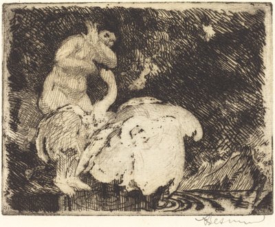 Leda kąpiel autorstwa Albert Besnard