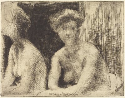 Naga kobieta przez zwierciadło autorstwa Albert Besnard