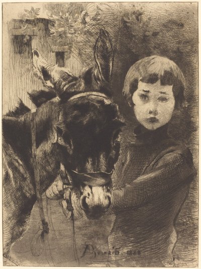 Robert Besnard i jego osioł autorstwa Albert Besnard