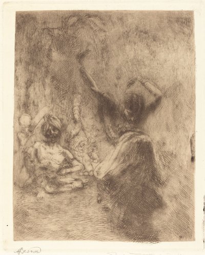 Tancerka Tanjore (La bayadère de Tanjore) autorstwa Albert Besnard