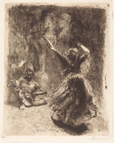 Tancerka Tanjore (La bayadère de Tanjore) autorstwa Albert Besnard