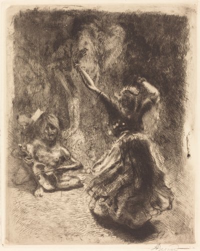 Tancerz Tanjore (La bayadère of Tanjore) autorstwa Albert Besnard