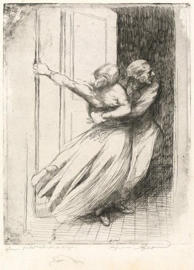 Gwałt (Le Viol) autorstwa Albert Besnard