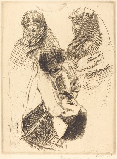 Trzy zawoalowane kobiety autorstwa Albert Besnard