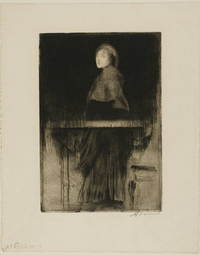 Kobieta w pelerynie autorstwa Albert Besnard