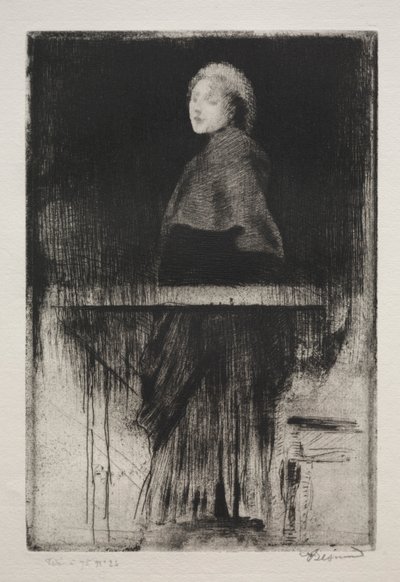 Kobieta w pelerynie, 1889. autorstwa Paul Albert Besnard