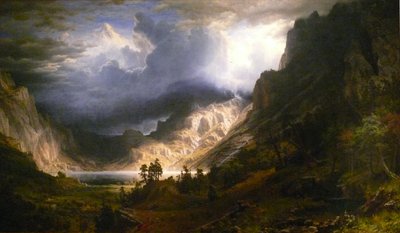Burza w Górach Skalistych, Mt. Rosalie autorstwa Albert Bierstadt