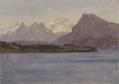 Pasmo wybrzeża Alaski autorstwa Albert Bierstadt