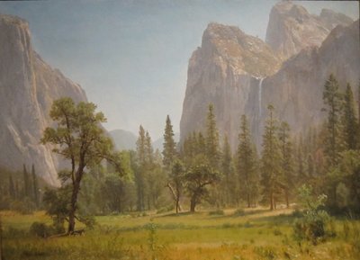 Wodospad Bridal Veil, Dolina Yosemite, Kalifornia autorstwa Albert Bierstadt