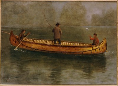Łowienie z kajaka autorstwa Albert Bierstadt