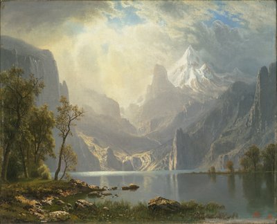 W górach Sierra / Jezioro Tahoe autorstwa Albert Bierstadt