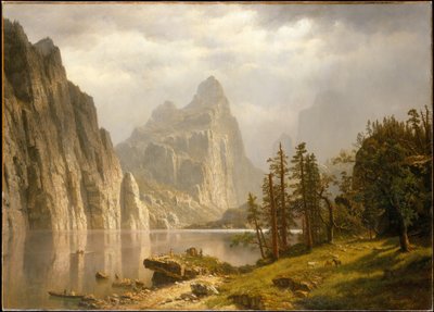 Rzeka Merced, Dolina Yosemite autorstwa Albert Bierstadt