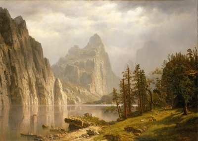Rzeka Merced, Dolina Yosemite autorstwa Albert Bierstadt
