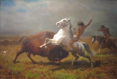 Studium do filmu "Ostatni z bizonów" autorstwa Albert Bierstadt