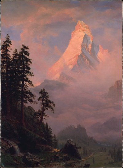 Wschód słońca na Matterhornie autorstwa Albert Bierstadt