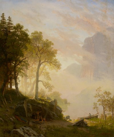 Rzeka Merced w Yosemite autorstwa Albert Bierstadt