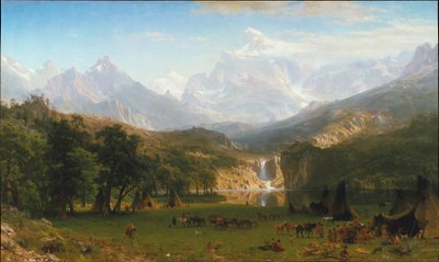Góry Skaliste, szczyt Lander’s Peak autorstwa Albert Bierstadt