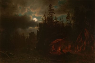Obóz Traperów autorstwa Albert Bierstadt