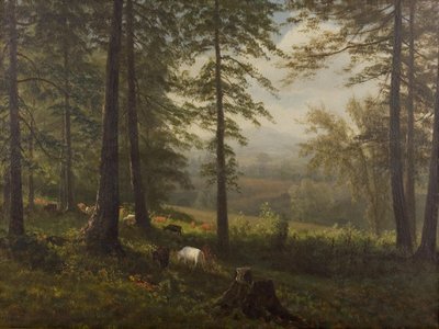 Widok na polanę autorstwa Albert Bierstadt