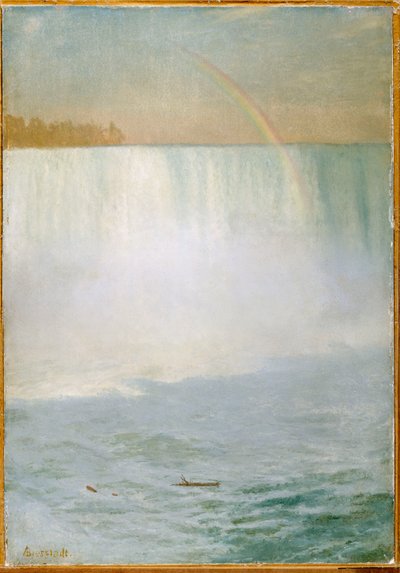 Wodospad i Tęcza, Niagara autorstwa Albert Bierstadt