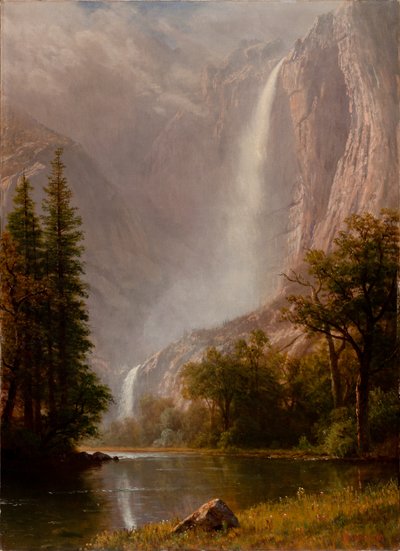 Wodospady Yosemite, ok. 1865-70 autorstwa Albert Bierstadt