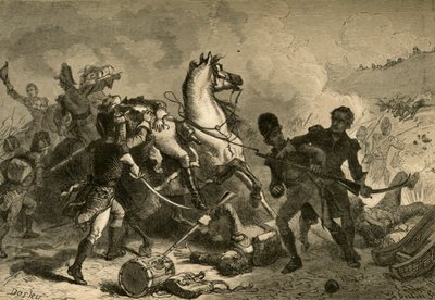 Bitwa o Nowy Orlean - Śmierć generała Pakenhama, 1878. autorstwa Albert Bobbett